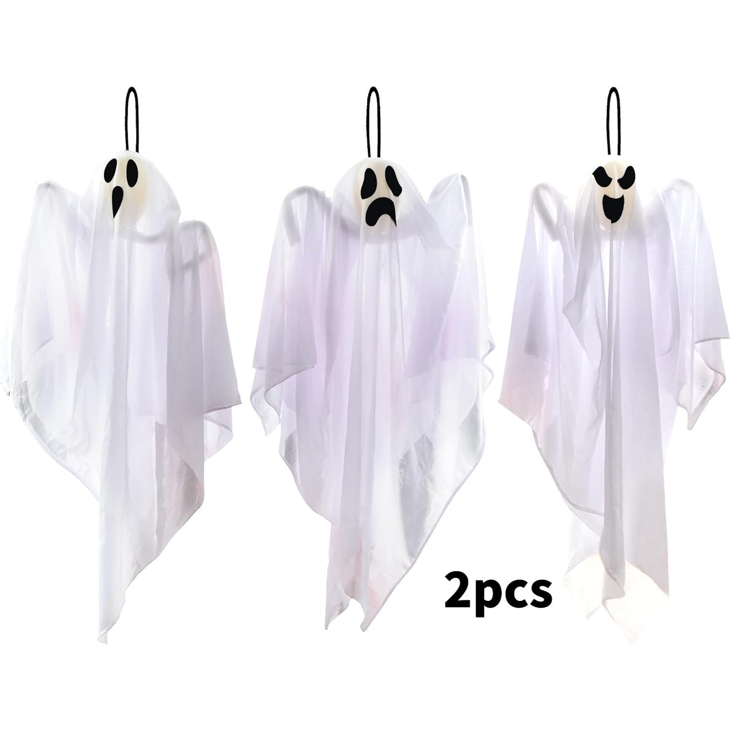 TEMU 2pcs 27.5" Outdoor/ Hanging Decorations - Spooky Cute Flying Yard Ornaments With Random , Lightweight Suitable For Front Lawn, Patio, Porch For