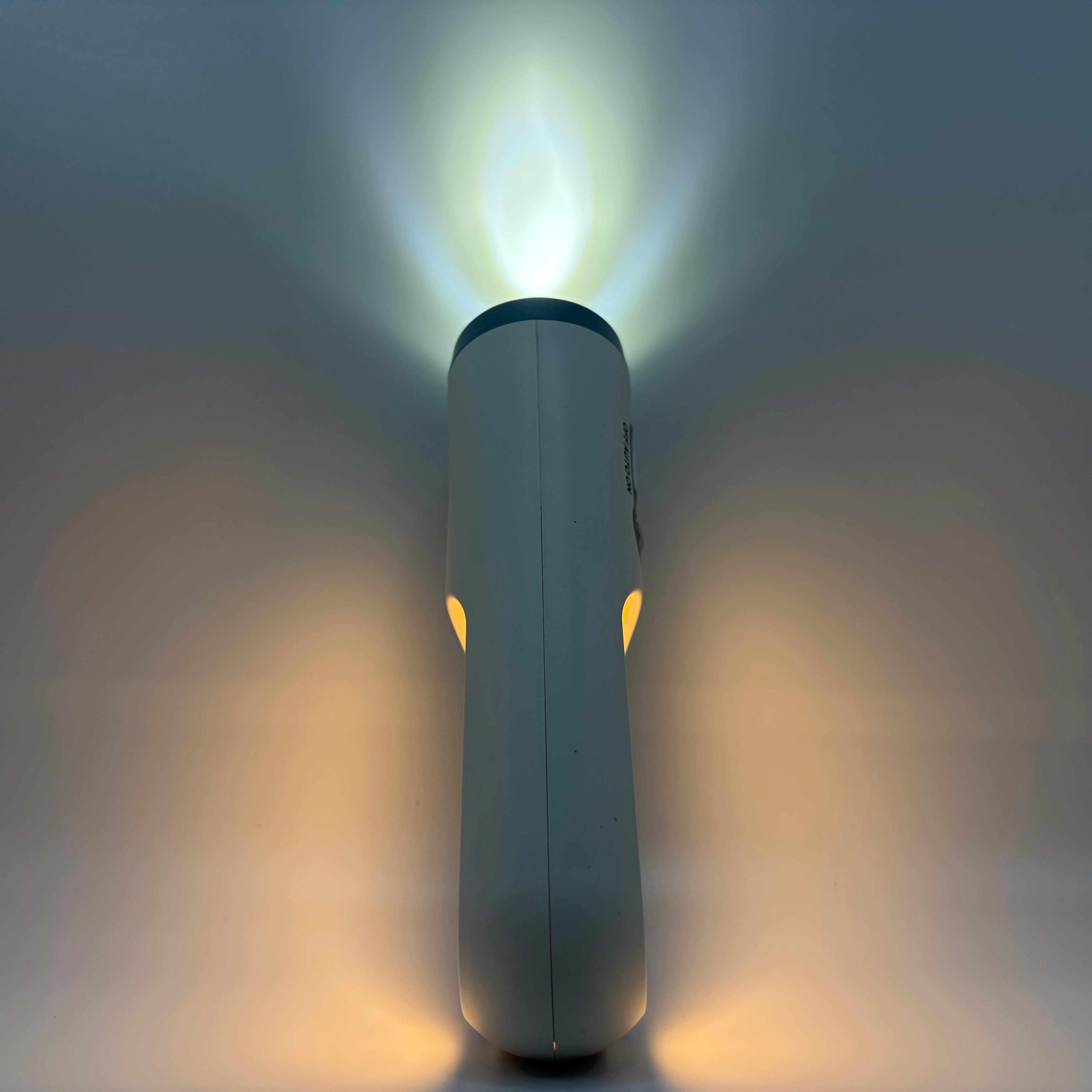 TEMU 1pc Multifunctional Led Flashlight, Combining A White-light Flashlight And A Warm Light Camping Table Lamp In One. Usb Rechargeable Table Lamp