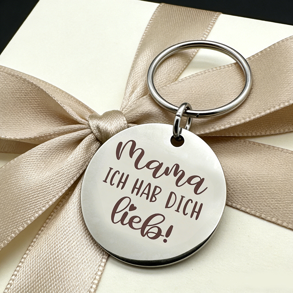 Meaningful Mom Stainless Steel Keychain | Mothers Day, Birthday, Christmas & Easter Gifts For Mommy