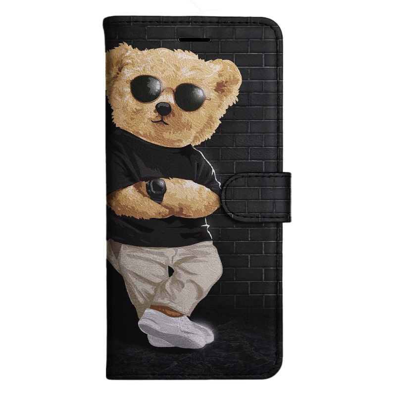 TEMU Phone Case - Bear Flip Wallet Case For S8 S9 S10 M10 A30s A50s Note 10 20 A10s A20s A51 A71 S20 A11 A31 S20 S21 A42 A12 A16 A32 A52s A72 A22 S22