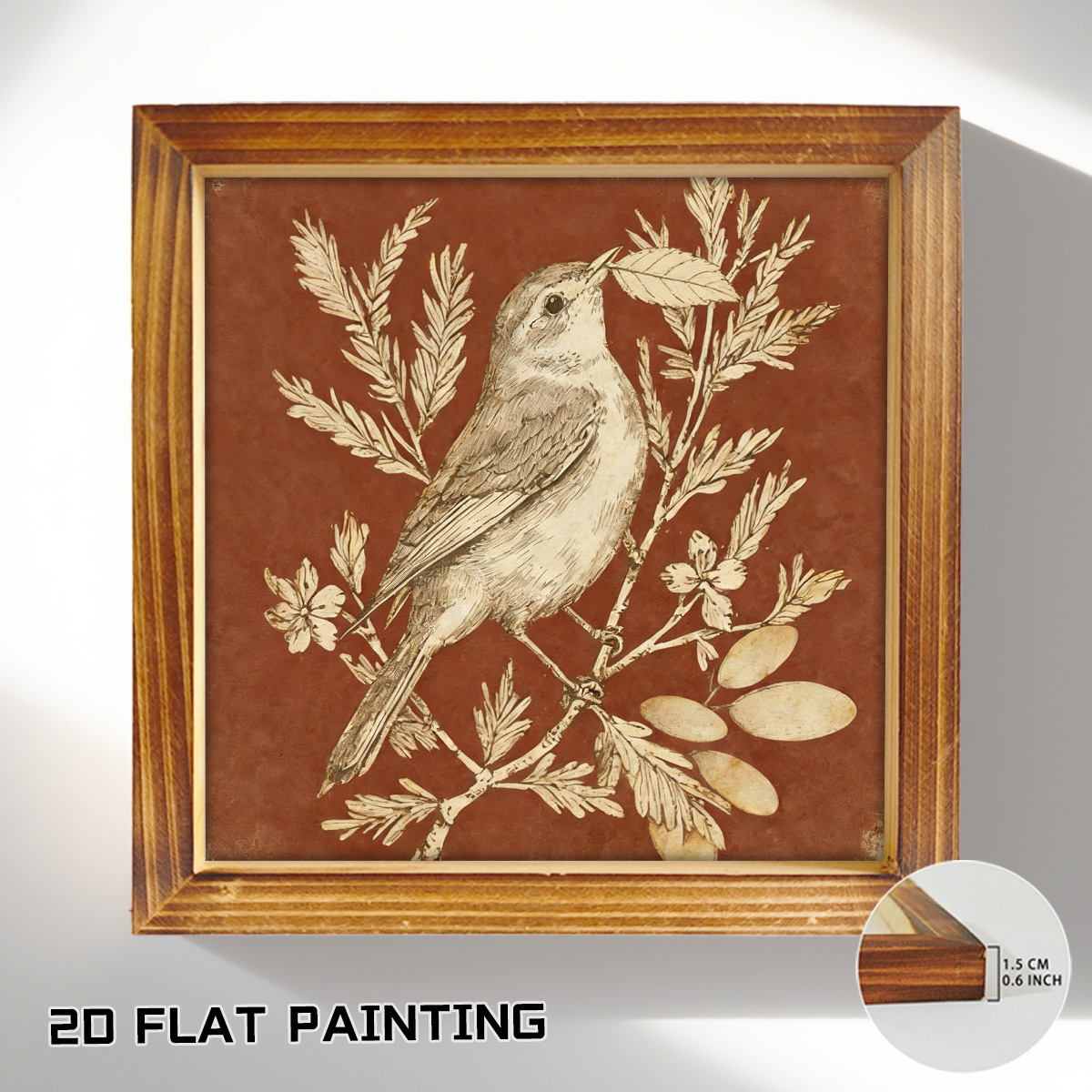 TEMU 1 stuks Decoratieve Schilderij Canvas Schilderij Hangende Muurkunst Decoratie 20Cm 8/Inch Cadeau Decoratieve Schilderij Muurdecoratie Ingelijste