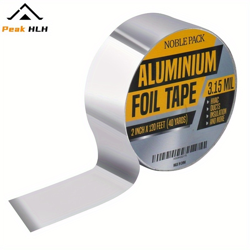 foil tape high temperature tape silvery foil tape for tent repair rain cover repair piping systems dryer vents hvac duct sealing etc