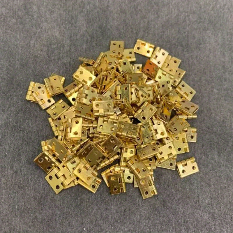 10pcs Mini Bi-fold Hinge, Small Ornament Model Additions
