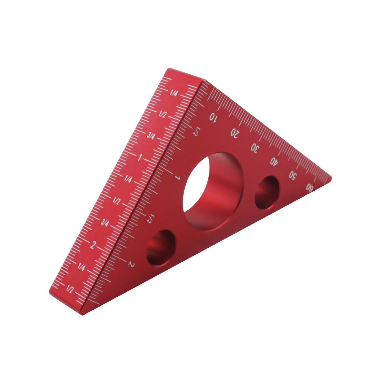 Right Angle Ruler, Woodworking Triangle Ruler, Height Gauge, Dual Scale Metric/imperial, 45 Degree And 90 Degree Angle Ruler