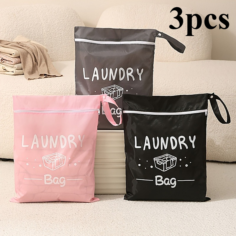 TEMU Travel Storage Bag 3pcs Set Multi-functional Clothing Shoes And Socks Sub-pack Bag Large Capacity Portable Including Dirty Clothes Storage Dry