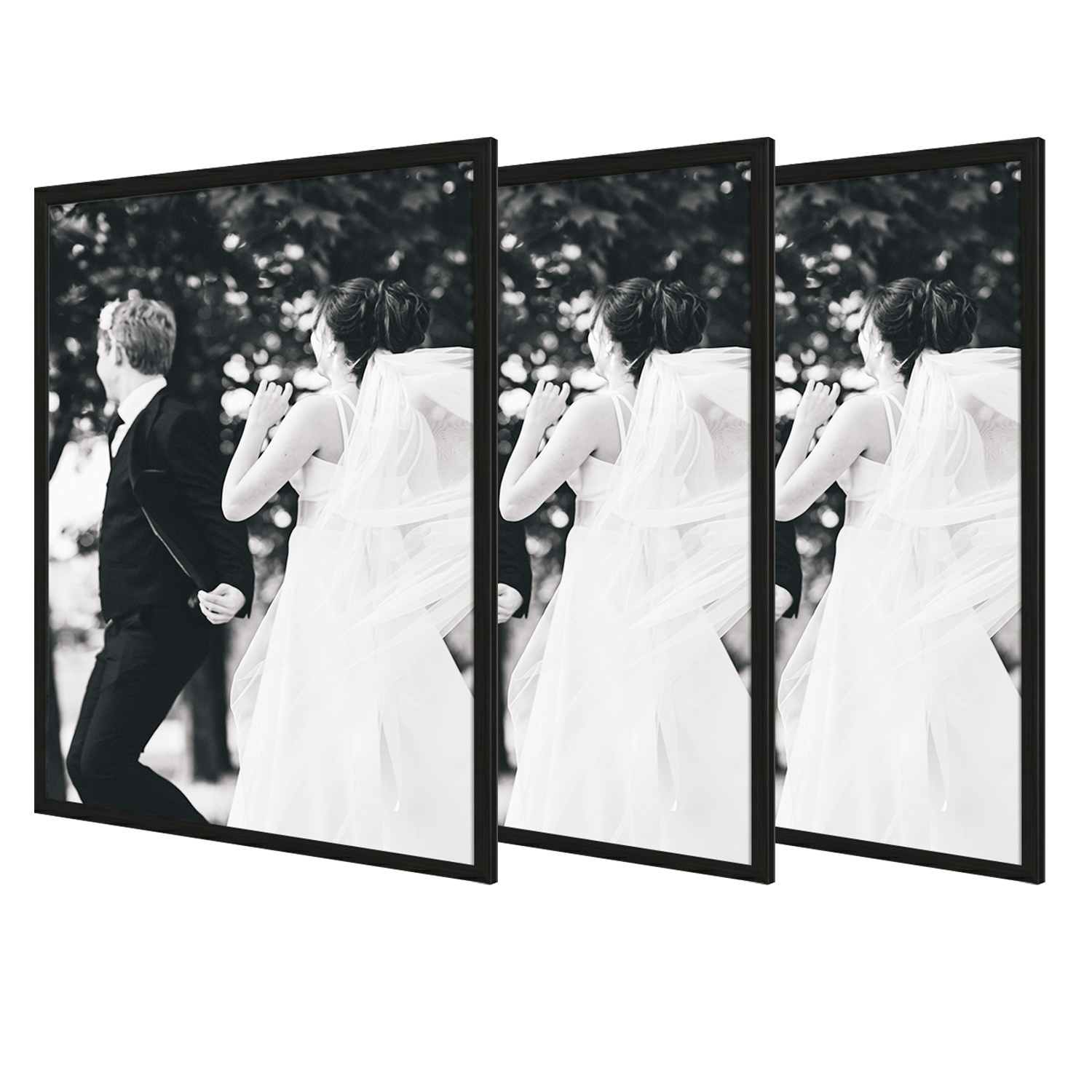 3 Pack Black Picture Frames Suitable For Posters, Art Prints & Photos - Wall-mounted Photo Frames With Insert Strips, Horizontal/vertical Hanging, Contemporary Decor For, Office, (30x40cm)