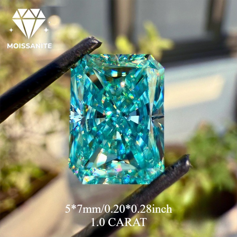 TEMU 1pc 1 Carat Of Green , For Jewelry Making Such As Rings, Pendants, And Necklaces For Men And Women. It Charming Brilliance. Comes With A Gra