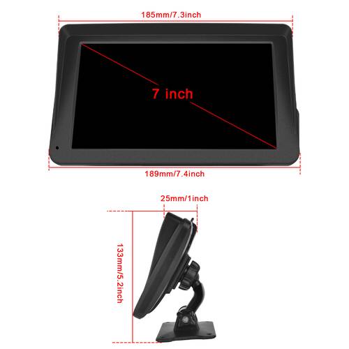 carplay screen for car 7 inch ips touchscreen car display with car portable car radio wireless reversing camera support aux fm tf sat nav suitable for all types of vehicles without battery