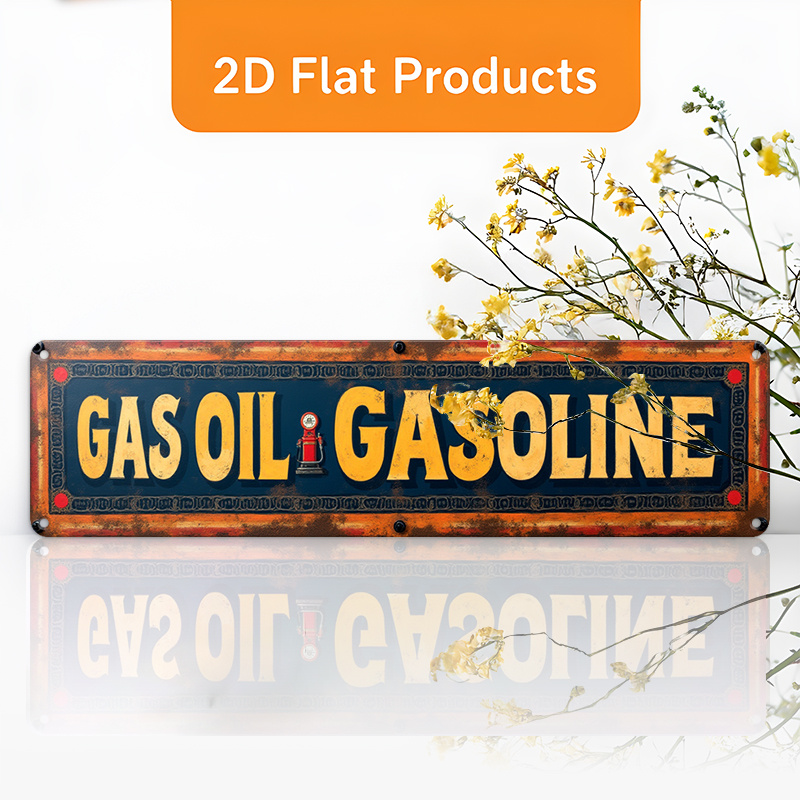 2d flat a 2d flat decorative sign and plaque reading   gasoline measuring 10x40cm 3 9x15 7 inches   home caf or garage its durable   and   an ideal gift for christmas or holiday decorations