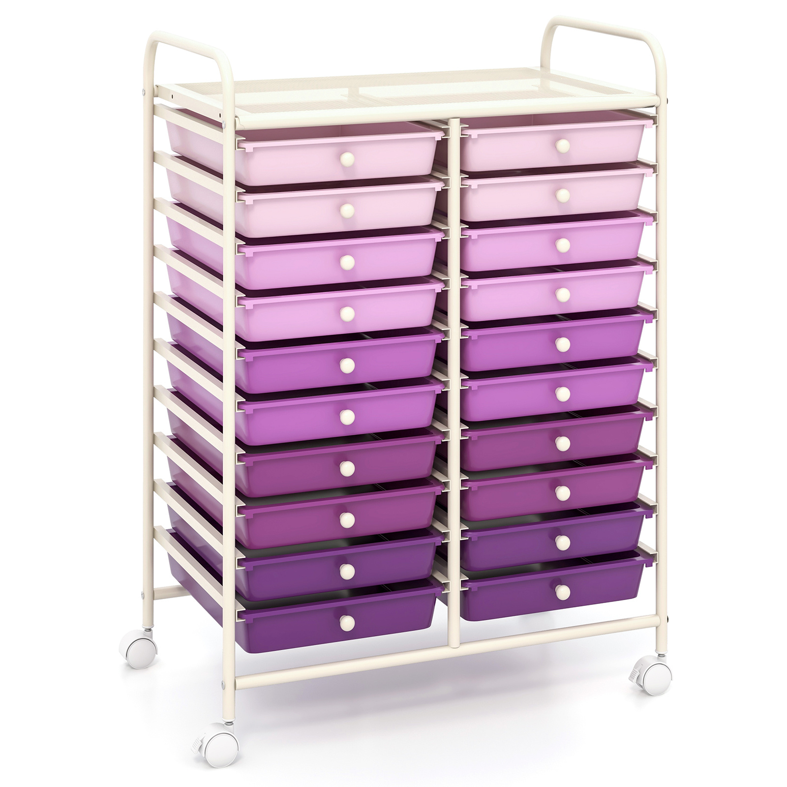 

Maxmass Utility Storage Organizer Cart For Tools, , Paper, Craft, Multipurpose Storage Trolley On Wheels For Home Office School