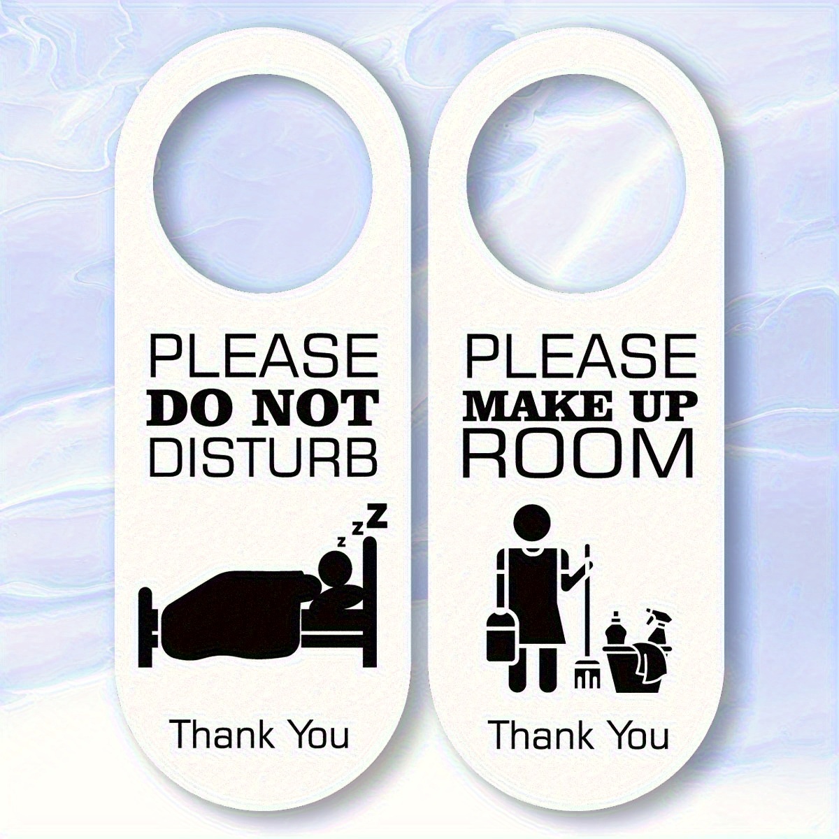 TEMU 2d Flat 2d Flat, 2pcs Wooden Do Not Disturb Signs - Room Organizers, Fun Bedroom And Theme, Indoor Outdoor Use, No Power Required, Party Decor