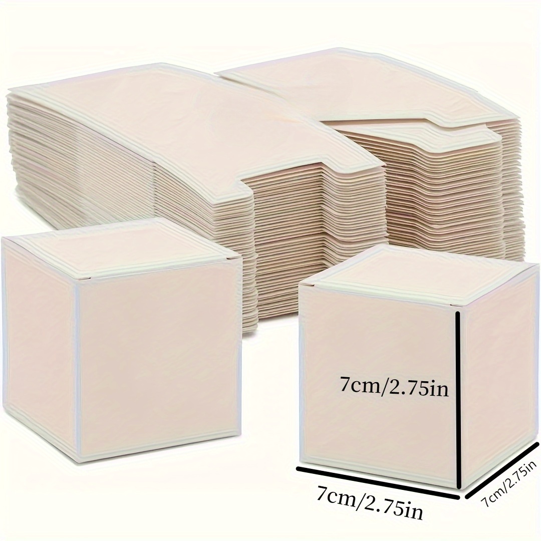 TEMU 25pcs White Paper Box Gift Boxes, With Lid, Multi-functional Holiday Decoration Boxes, Store Item Packaging Boxes, Suitable For Crafts, Party