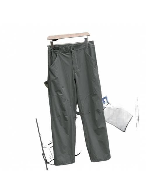Lightweight Soft Shell Climbing Pants - Straight-Leg -Length Outdoor, & Casual Trousers with Straight-Cut Leg, Hand Washable for Summer (Solid Color) Suitable for Climbing, Travel