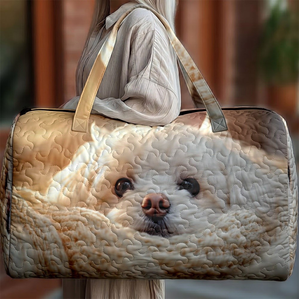 Cute Fluffy Long-haired Print Women's Shoulder Tote Bag, Multiple Specifications , Lightweight Stylish Daily Bag, Perfect For Daily Commuting, Travel & Shopping