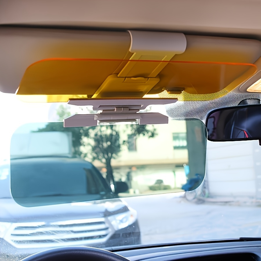 Fit Car Sunshade - Anti-Glare & High Beam Protection, Day/Night Dual-Use, Durable ABS Material, Triangular Design with Suction Cups for Easy Installation, Day Night Driving|Triangular Sunshade|Durable ABS Resin, Sun Visor for Car