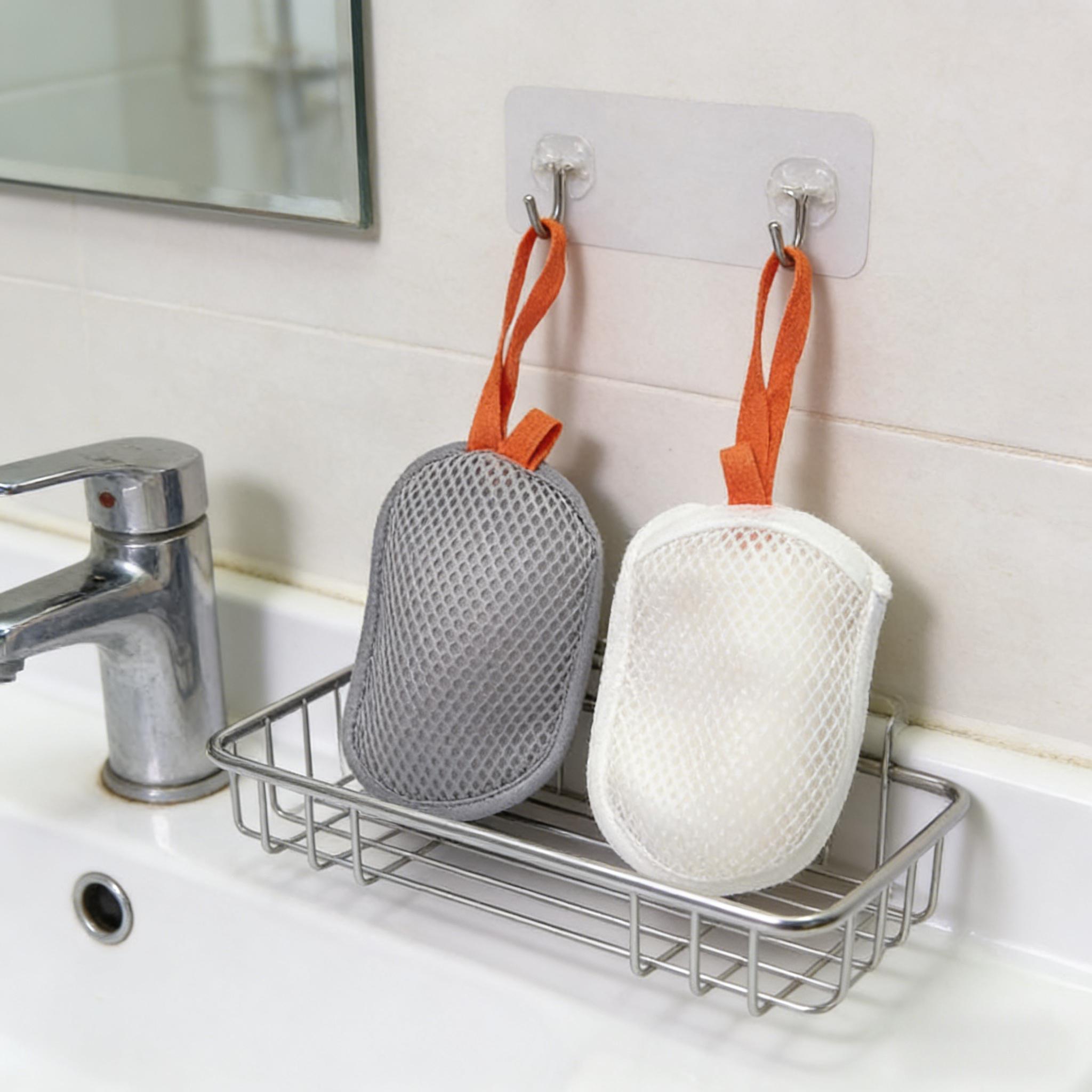 3pcs Soap Bag Set, Foaming Net and Loofah