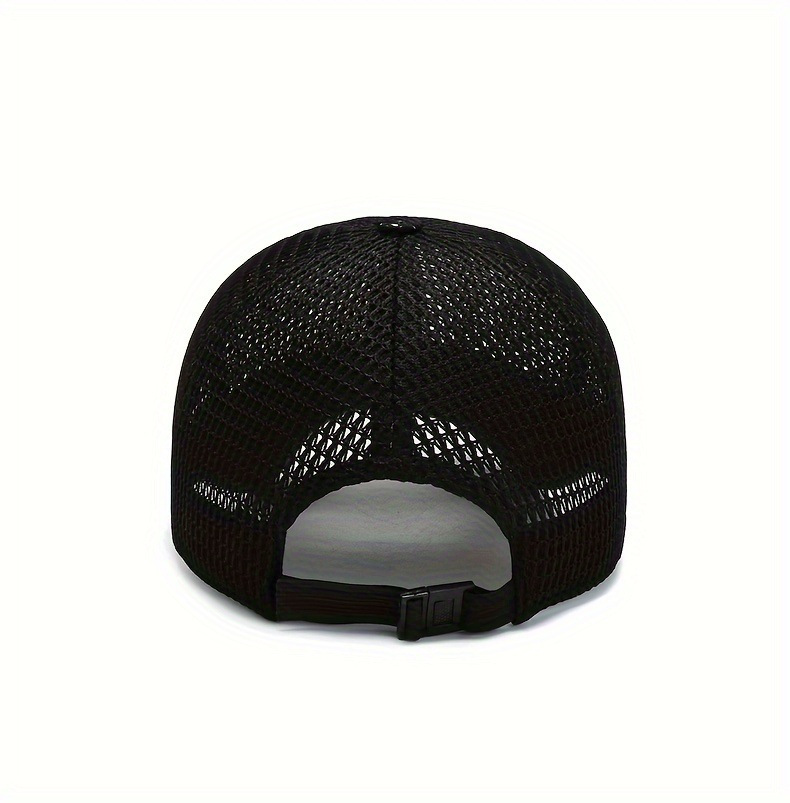 2pcs mens breathable mesh baseball cap adjustable summer sun protection hat for outdoor activities fishing leisure gray black fishing hat details 6