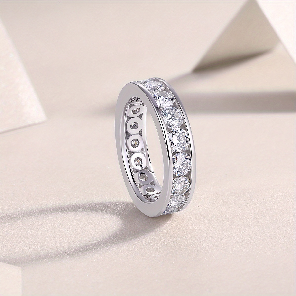Fashion S925 Silver Ring for Women, Moissanite Design