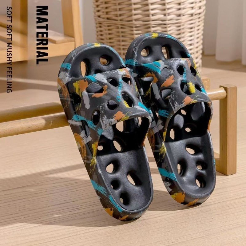 leaking home slippers new anti slip universal for   couple indoor shower slippers for bathroom and outdoor wear women shoes