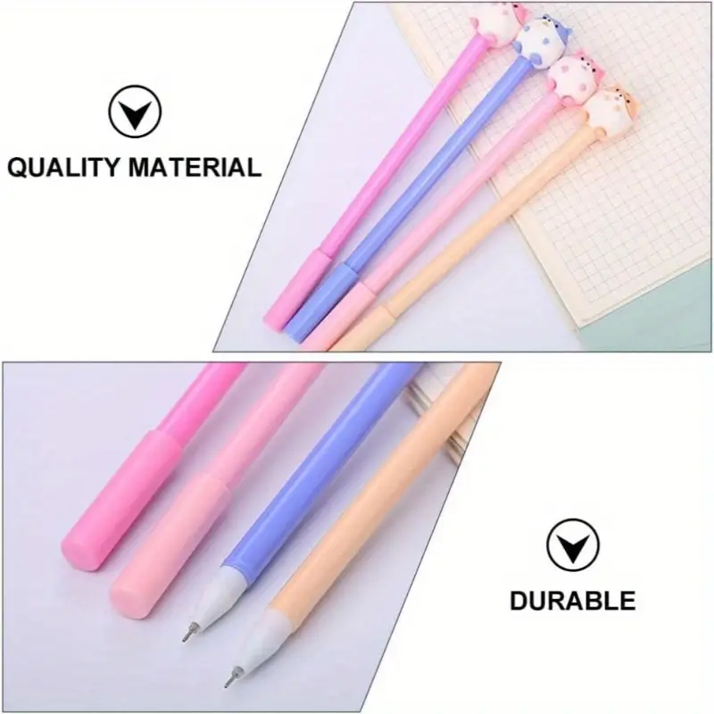 set of 24 adorable hamster themed pens made of plastic featuring a cartoon hamster design ballpoint pens are writing and are suitable for students offices and home stationery needs in assorted styles Product details 8