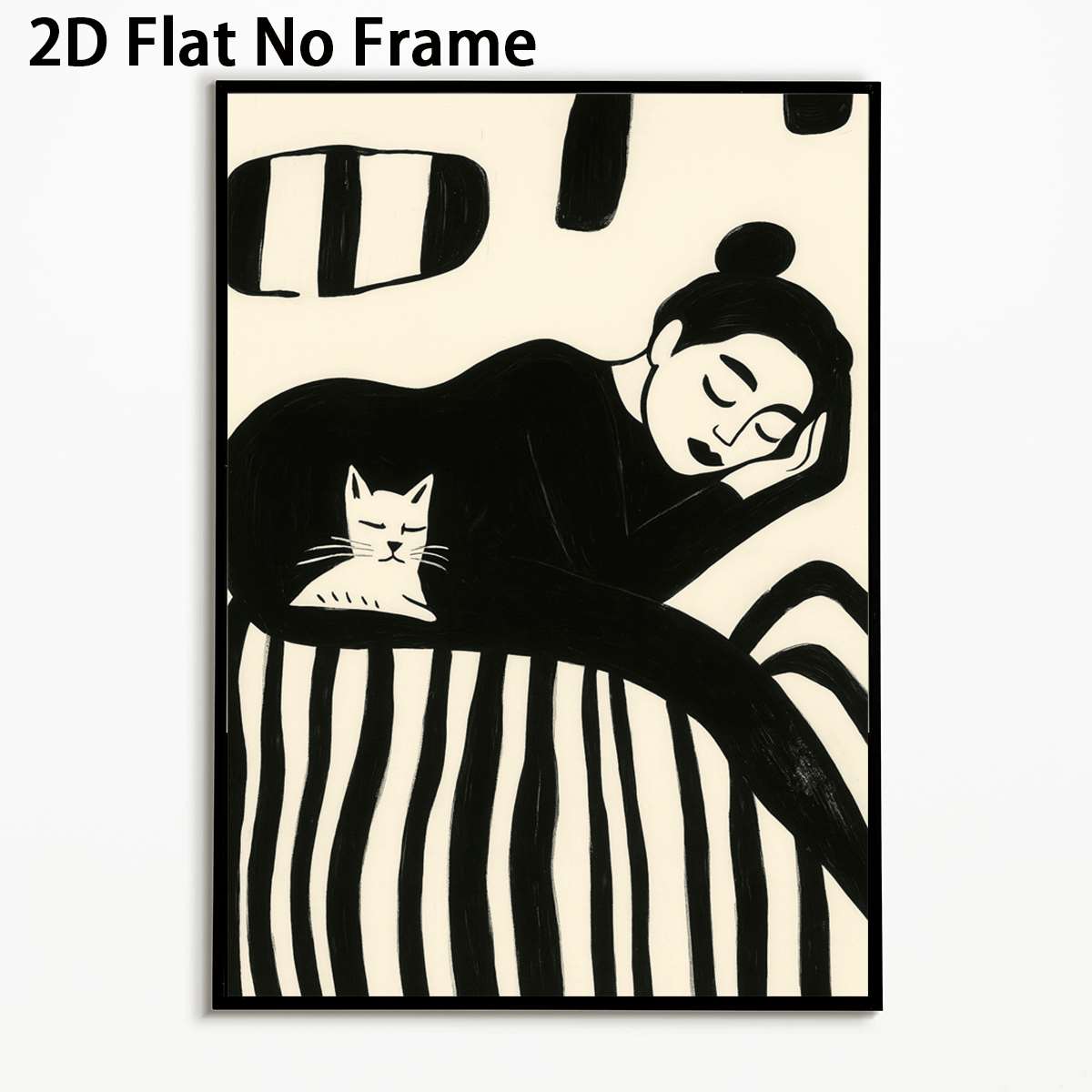 TEMU Stampa 2D piatta, 2D piatta, 1 pezzo di stampe 2D piatte con poster artistici a tema donne e , progettati in stile minimalista. Queste stampe su