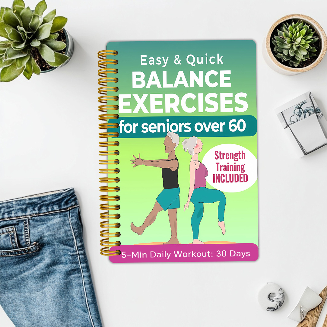 A Concise 5-Minute Exercise Routine Aimed at Improving Balance for Seniors: a Visual Manual to Boost Stability And Alleviate The Fear of Falling, Along with a 30-Day Quick Workout Program to Regain Confidence! Senior Fitness, 13.97X21.08 cm