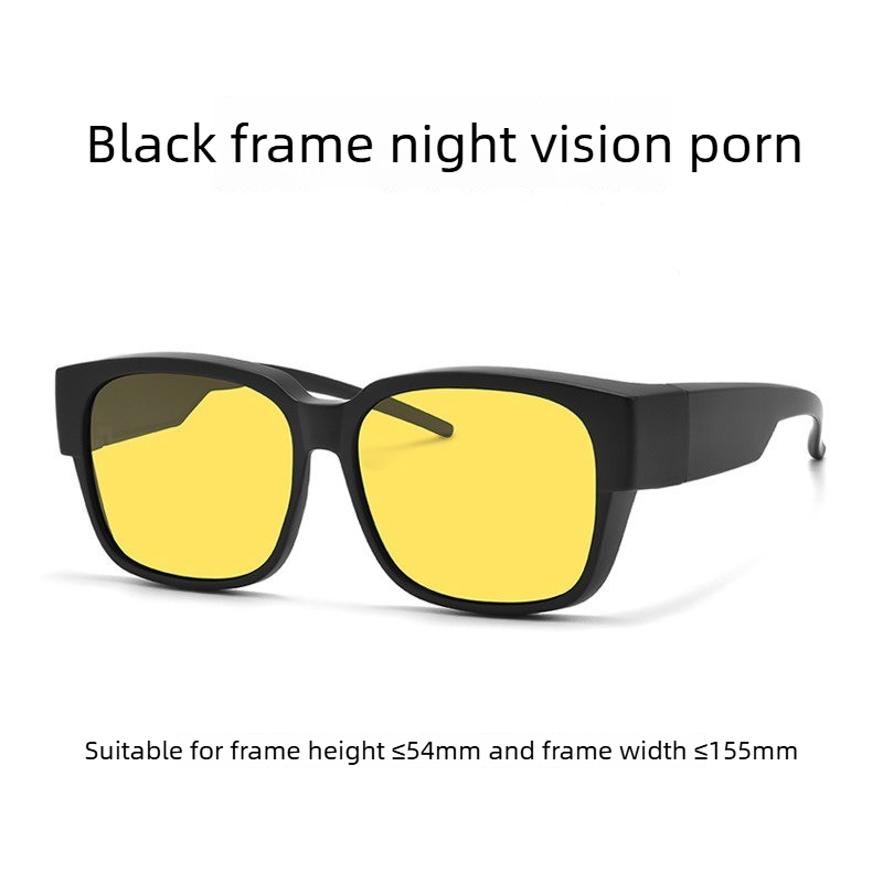 TEMU Day And Night Night Night Driver Driving Special Sunglasses Anti-high Beam Discoloration Myopia Sunglasses Glasses