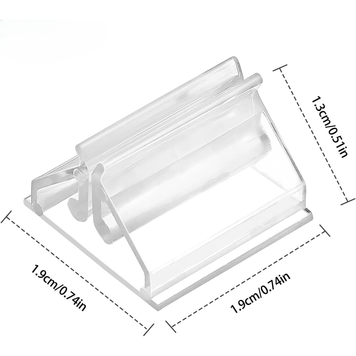 100pcs of Plastic Card Holders, Suitable for Games, Transparent Card Stands, Small Card Clips, Board Game Additions, Ideal Triangular Card Holders for Kids in Offices And Schools