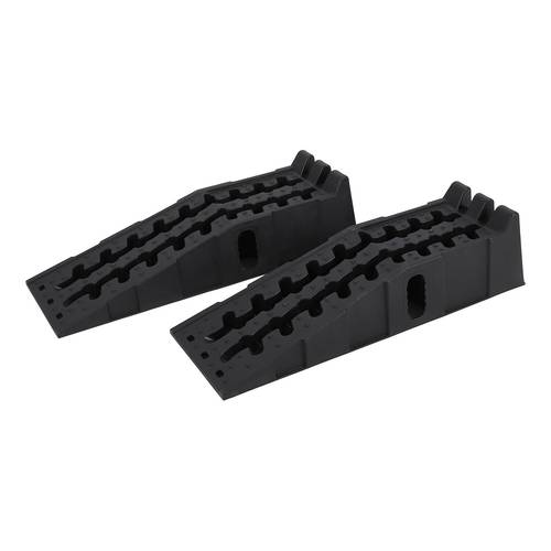 heavy duty low profile vehicle service ramp 12 000 lb capacity car ramp for oil change maintenance non slip surface portable 2 pack ideal for trucks suvs cars