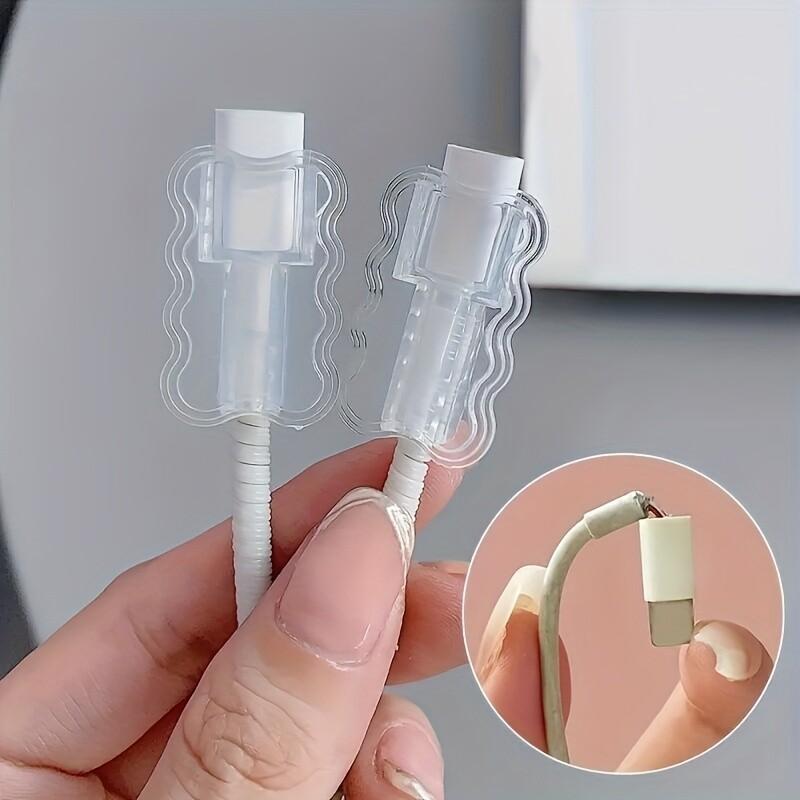 5  flexible durable tpu wave cable protector set premium cable saver sleeve durable cord protection accessories for mobile phones   protection no battery
