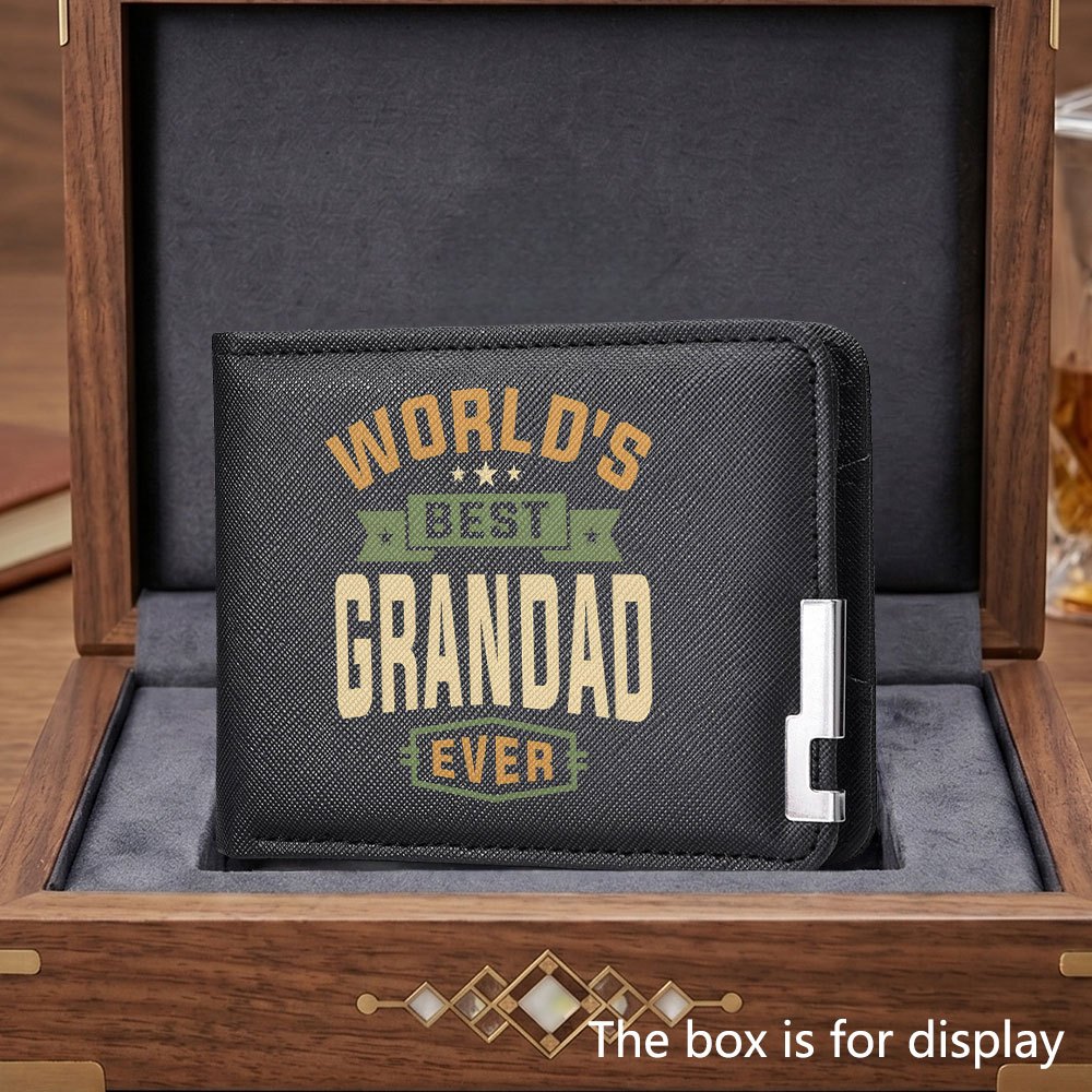 photo de l'article nouveau portefeuille pour homme   grandad ever,   multi-emplacements pour cartes,   et durable, peut contenir des documents didentité  , des cartes de crédit, des cartes de visite,  .,   parfait pour   de saint-valentin et de thanksgiving