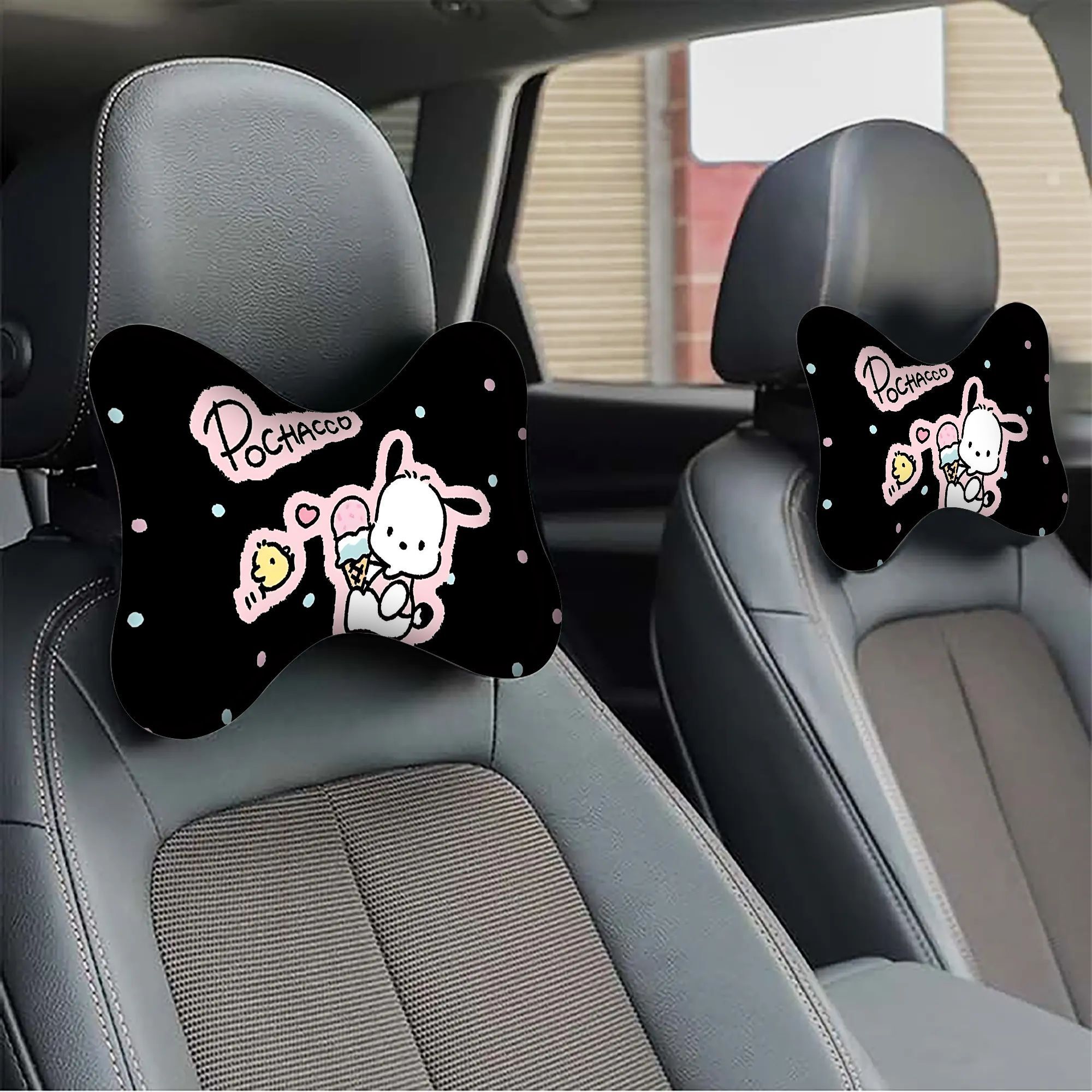 TOADDMOS Car Seat Cover, Mushroom With Star Auto Seat Protector Front Seat Cover Set