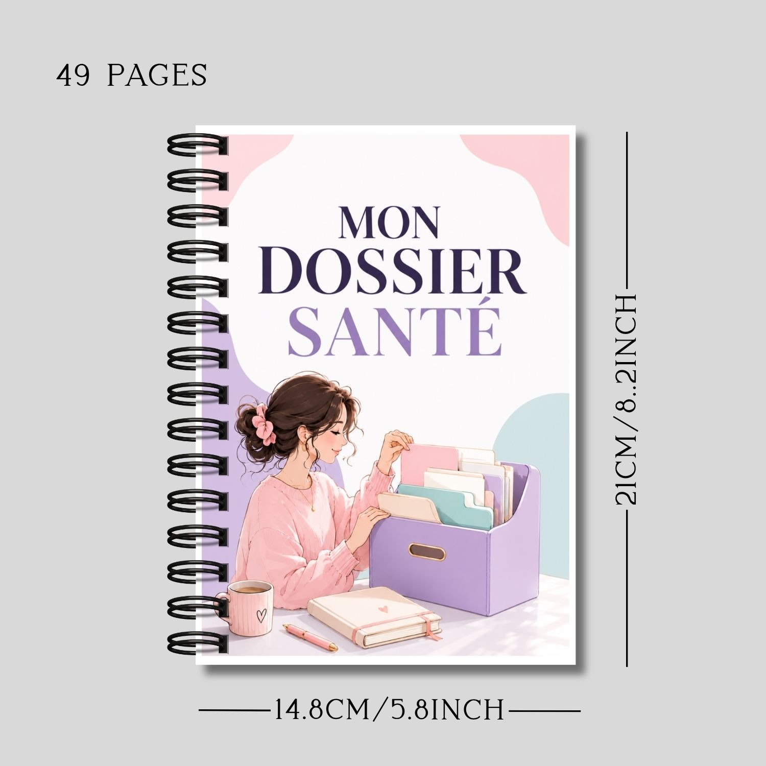TEMU My Personal Notebook In French: Pages For Appointments, Contacts, Important Information, Meals, Sleep, Mood, Habits, Hydration, Tasks, And Notes