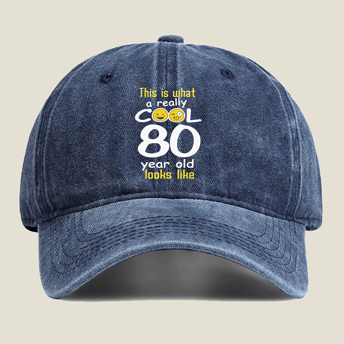 TEMU 80th For & - 80 Years Funny Age Milestone Gift With & 80 - Comfortable Dad Hat For 80th Party, Gym, Outdoor Activities - Unisex Milestone