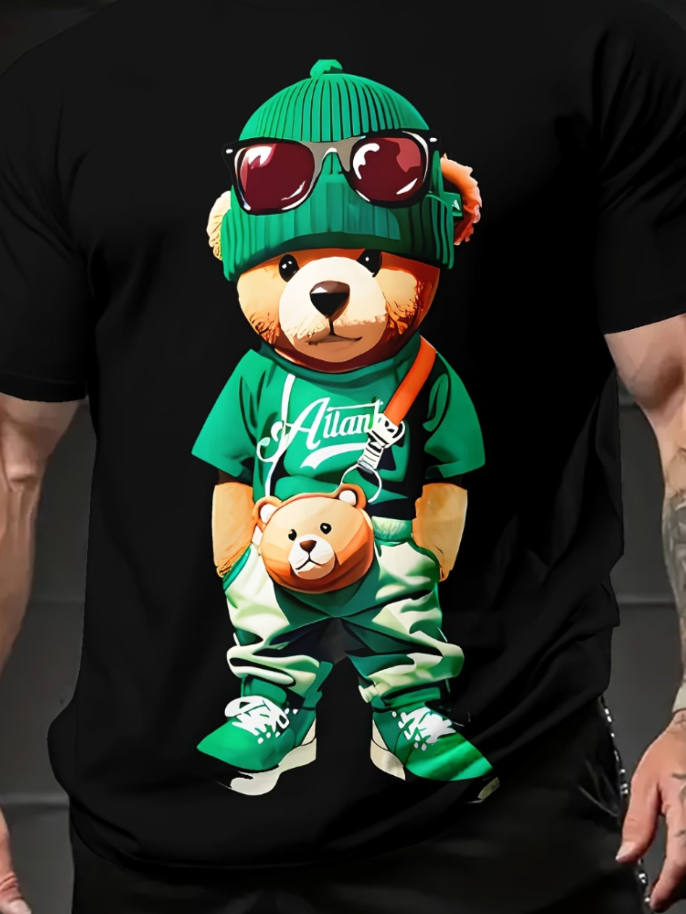 【AMBLER】 Cozy bear embroidered man to man t-shirt il_fullxfull.3103915924_dyod.jpg