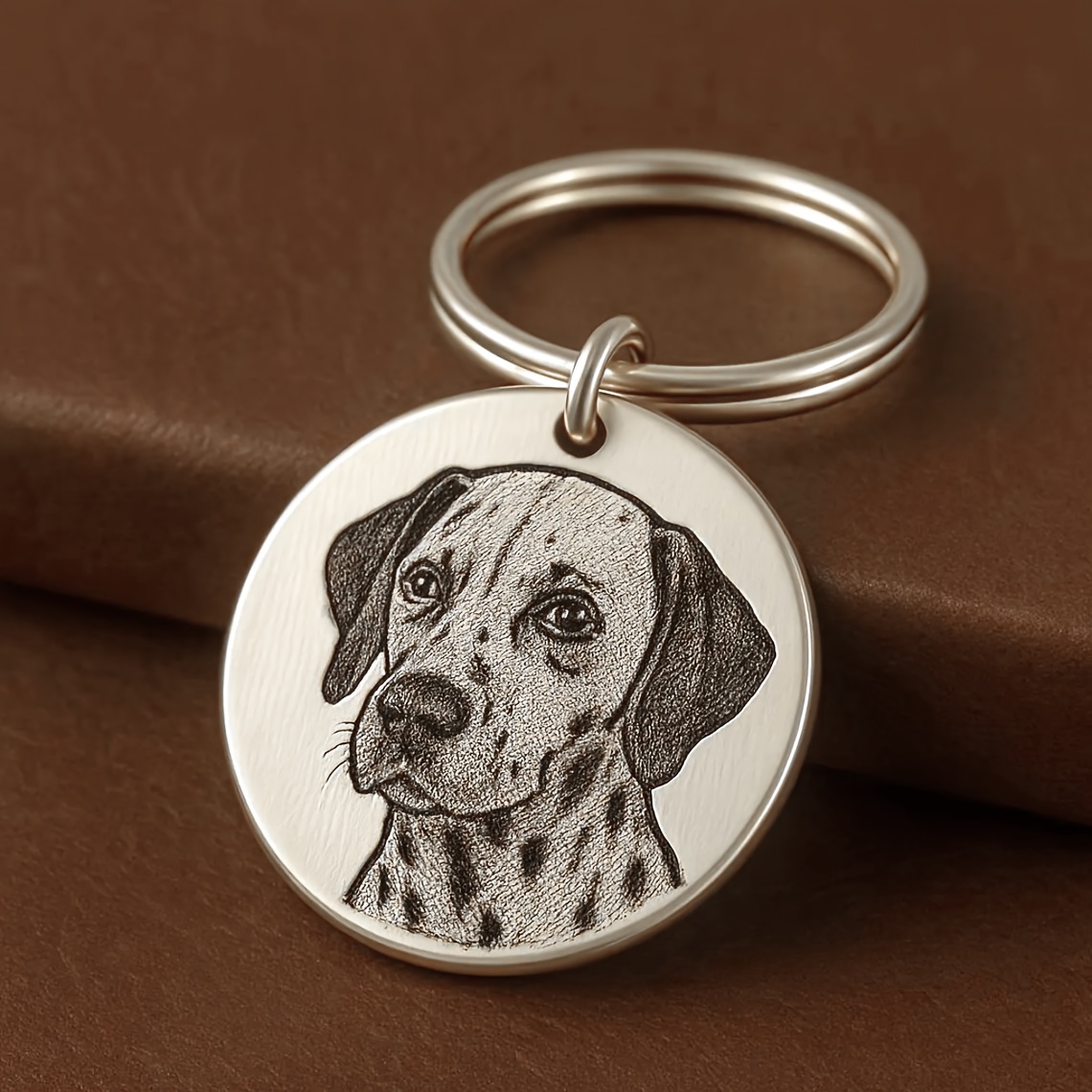1 Custom Photo Keychain, Personalized Pet Portrait Keychain, Lost Pet Gift, Souvenir For Dog Owners, Personalized Pet Memorial Gift