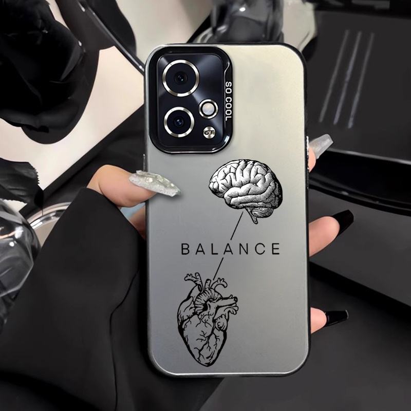 TEMU Phone Case - Creative Heart Brain Combination Pattern Phone Case For Galaxy S24/s24 Fe/s24 Ultra/s24 Plus/s23/s23 Ultra/s22 Ultra/s21/s21
