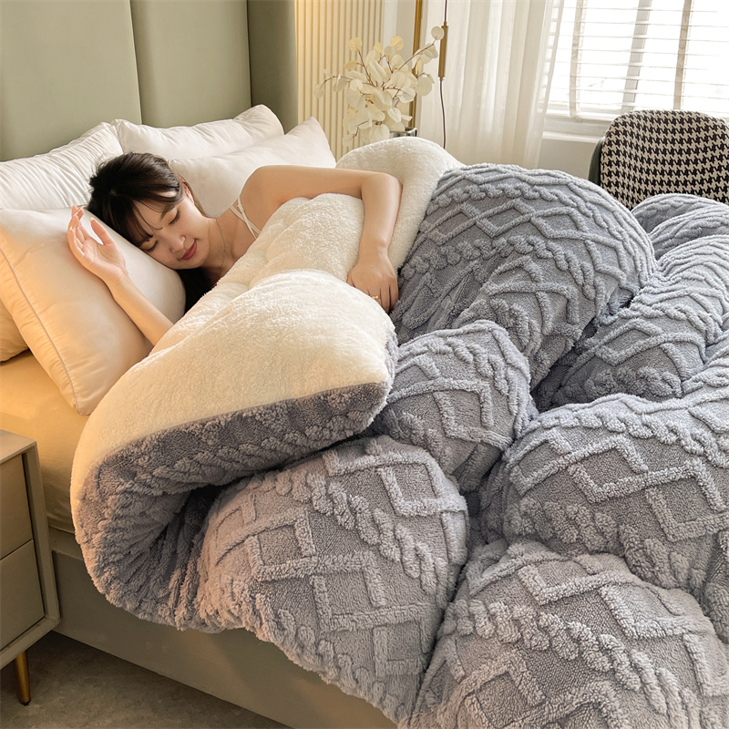 Premium Blanket - Ultra Thick & Double-sided Fleece For , Machine Washable Heated Bed Quilt | & Home Bedding