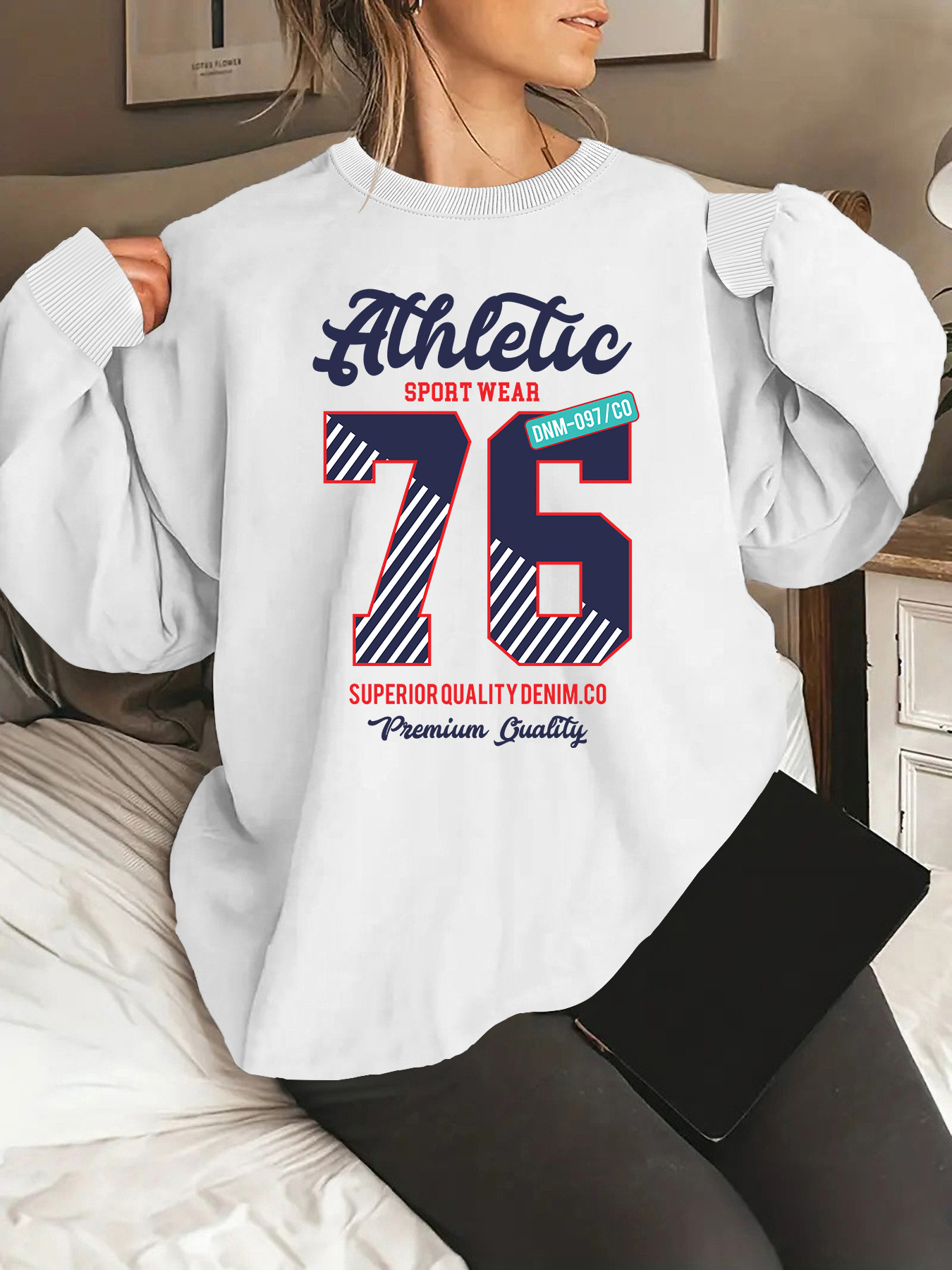 the 193 04cm digital pattern oversized printed hoodie is casual niche chic fashionable loose   printed long sleeved hoodie without a hat sports style unique natural and comfortable printed hoodie   neck casual versatile autumn white 0