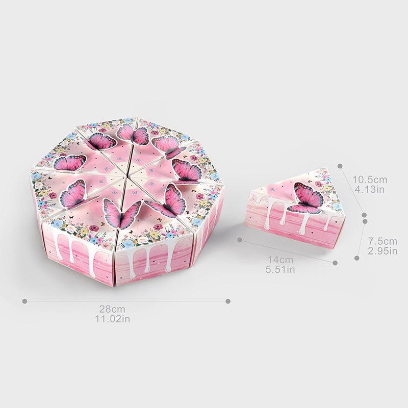 TEMU Gift For Her/him 8pcs Cute 3d Triangle Shape Birthday Party Creative Gift Box Wedding Valentine's Day Favor Box Table Decor,christmas,halloween