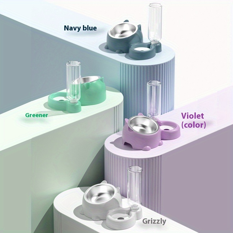 Bol à Nourriture pour Animaux Personnalisable, Multifonction en Matériau PP, Adapté aux Chats et Chiens, Ensemble Cadeau Parfait pour Chiens