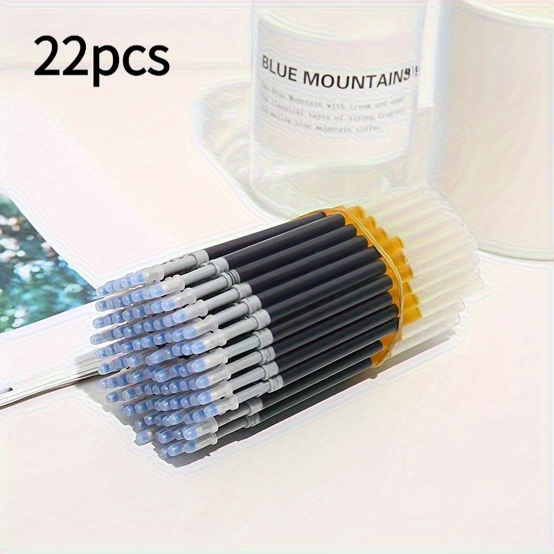 TEMU 22-pack 0.5mm Black And Blue Retractable Gel Pen Refills- Smooth Writing For Office And School Use, Pens For Office And Study Writing