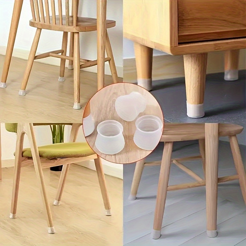 8 silicone furniture table and chair pads chair leg protectors non slip chair leg cushions details 2