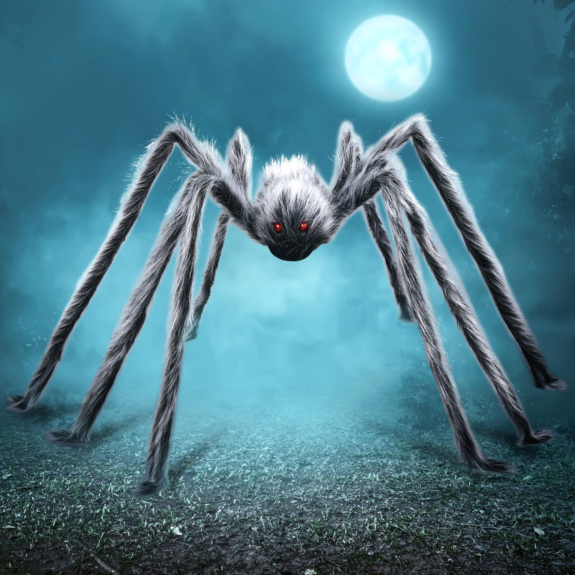 Image of Halloween Decoration Photo Props Halloween Outdoor Decorations Enormous , Scary Large Props For Yard Lawn Halloween Outside Decor And Indoor Party Decor, Gray (standing Height Is 15 Inches)