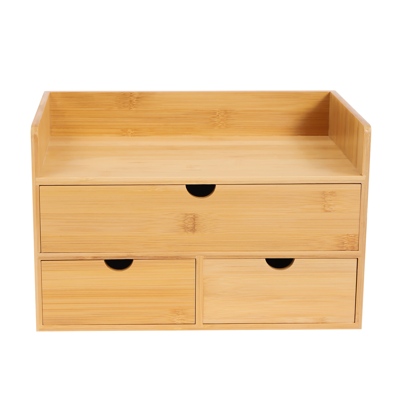 TEMU Organisateur de Bureau 30*19*20 cm / 12*7,48*7,87 pouces avec 3 Tiroirs, pour Collections de Cosmétiques, Articles de Toilette, Bijoux,