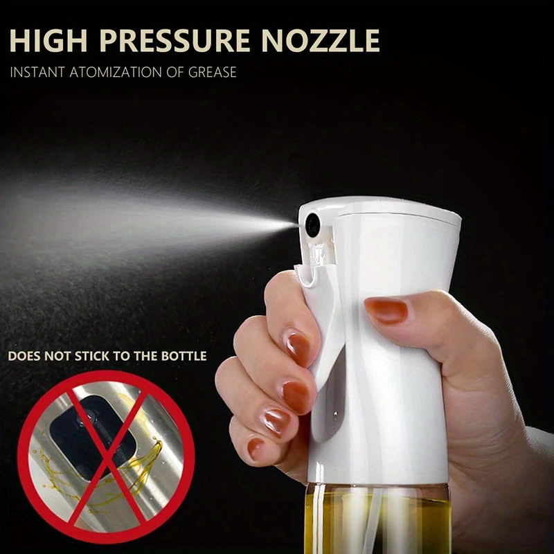 300ml Multi-Use Oil Spray Bottle - Transparent PET with Black Trigger Nozzle, Ideal for Cooking, BBQ & Baking - Easy-Level Indicator, Outdoor Safe, Oil Sprayer Bottle for Cooking 4 300ml Multi-Use Oil Spray Bottle - Transparent PET with Black Trigger Nozzle, Ideal for Cooking, BBQ & Baking - Easy-Level Indicator, Outdoor Safe, Oil Sprayer Bottle for Cooking