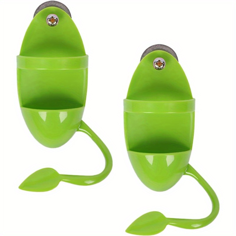 2/4pcs Bird Parrot Cuttlebone Holder With Perches Cuddle Bone Feeding Racks, Bone With Holder, For Pet Bird Supplies Fruit Vegetable Container