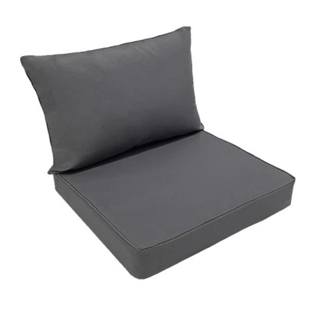 Image of Patio Chair Cushion Outdoor, Thick Rebound Seat Pad Machine Washable, Comfortable, Garden, Terrace, Balcony, Backyard Outdoor Furniture