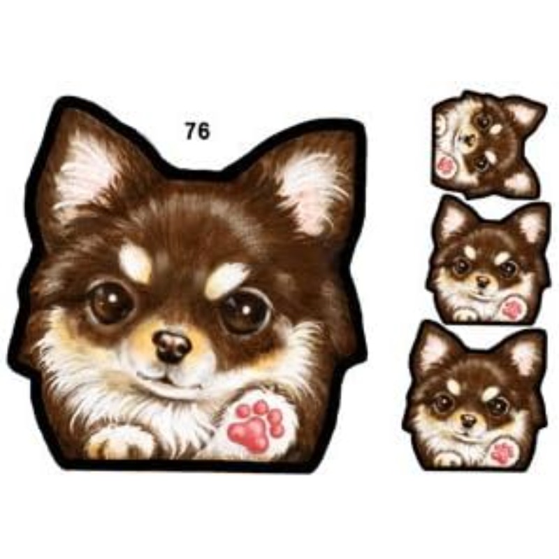 TEMU 犬ステッカー チワワ トーニー/ ステッカー 食料品店小道具ステッカー