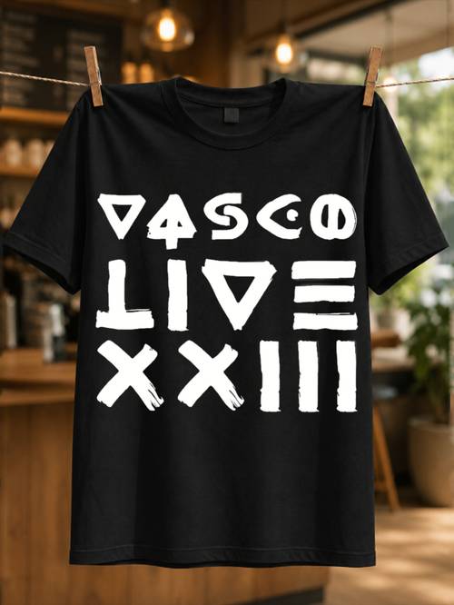 item picture live white text with red accent minimalist italian rock concert logo style all t shirt